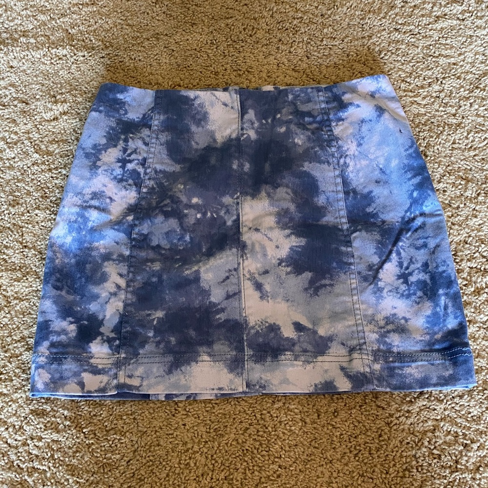 Tie Dye Mini Skirt